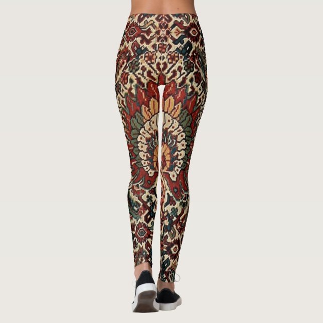 Leggings Alfombra persa oriental de la Antigua Turquía (Reverso)
