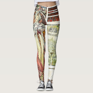 Leggings Alfons Mucha 1900 Pabellón austriaco