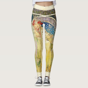 Leggings Alfons Mucha 1911 Princezna Hyacinta