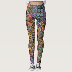 Leggings "Algaehuasca, "polainas de la impresión por Dax +