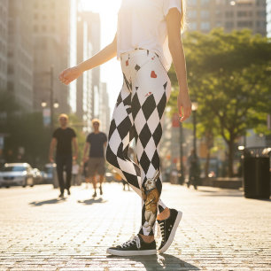 Leggings Alicia en el país de las maravillas con un patrón 