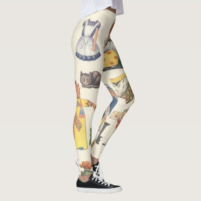 Leggings Alicia en el país de las maravillas, muñeca de pap (Derecha)