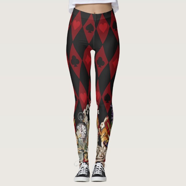 Leggings Alicia en Gato de Cheshire Loco de Maravilla (Anverso)