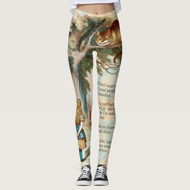 Leggings Alicia en la Marea del Gato Cheshire (Anverso)