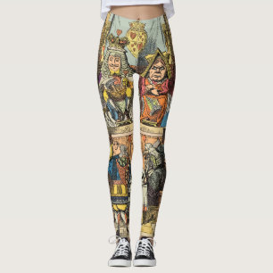 Leggings Alicia en personajes del gato de Cheshire en el pa