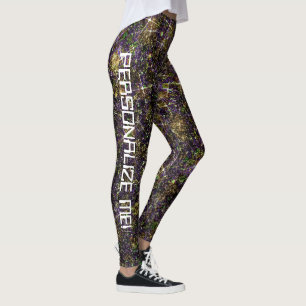 Leggings Alien Treasure Trove Galaxy Purpurina PERSONALIZAD