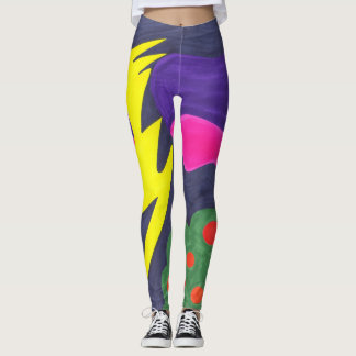 Leggings Aligeramiento sobre una arboleda anaranjada….