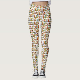 Leggings Alimentos mediterráneos griegos Imprimir cocina gr