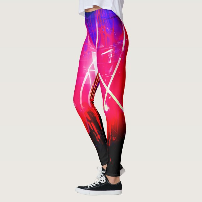 Leggings Alistra Cyber Punk Electrónico Neon Rave (Izquierda)