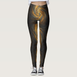 Leggings Alloyflux - Vórtice de fuego líquido