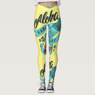 Leggings Aloha Hawaii Surf Rider Thunder_Cove