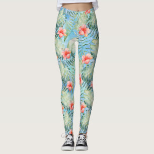Leggings Aloha Hibiscus Floral