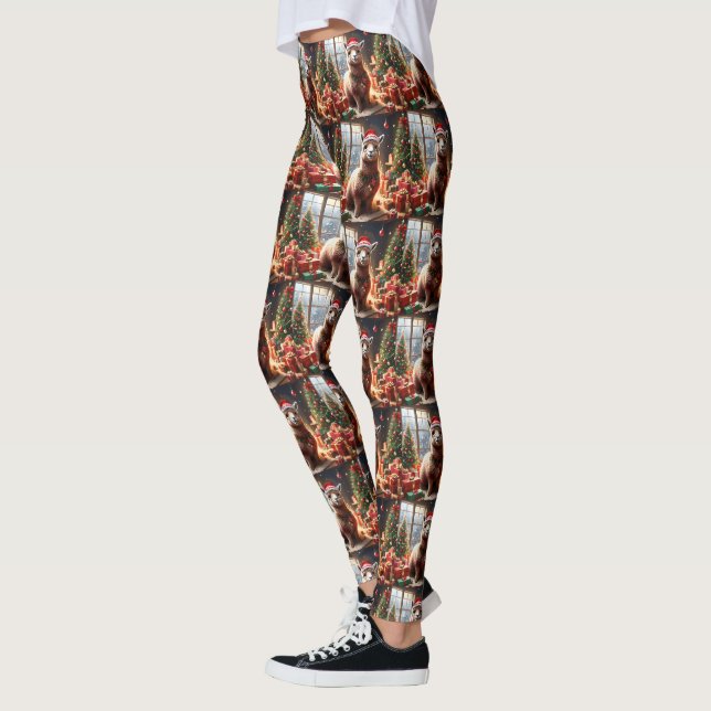 Leggings "Alpaca los presentes: Una historia de Navidades" (Izquierda)