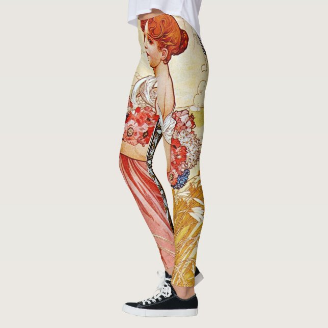 Leggings Alphonse Mucha Summer (Izquierda)