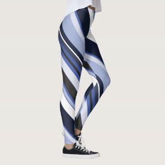 Leggings Alrededor de las franjas diagonales contemporáneas