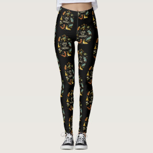 Leggings Ama a los insectos de dibujos animados lindos y no