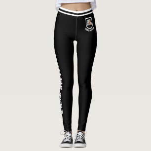 Leggings Ama de gato negra blanca vintage personalizada par