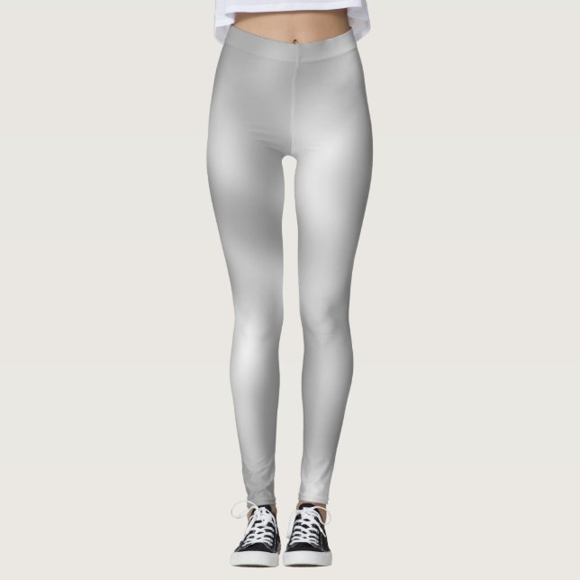 Leggings Amable gris clásico blanco sombreado (Anverso)