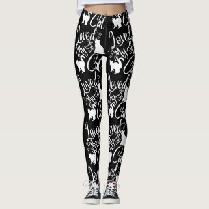 Leggings Amado Por Mi Gato En Blanco