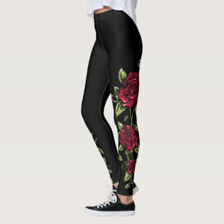 Leggings Amamos siempre rosas rojos ......