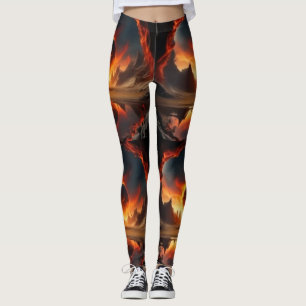 Leggings Amanecer del mundo de los incendios