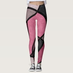 Leggings Amanecer rosa , abstracto