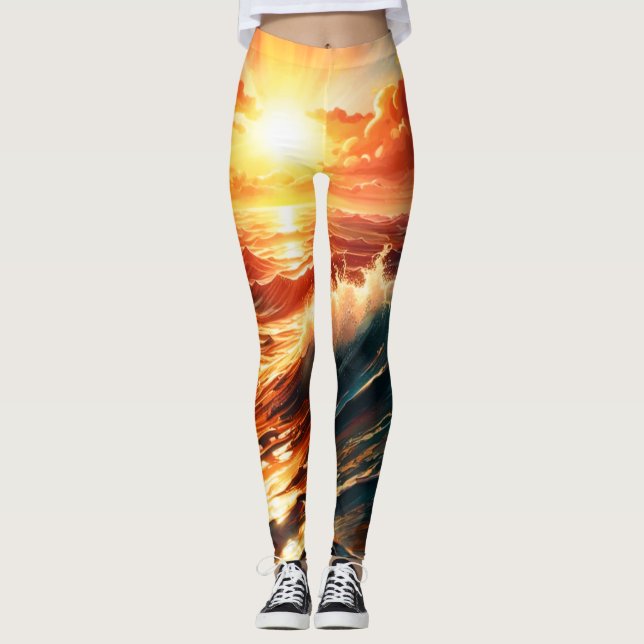 Leggings Amanecer tropical (Anverso)