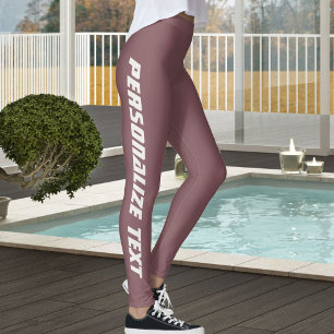Leggings Amante de gato personalizado de palo de rosa vinta
