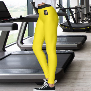 Leggings Amante de Gatos Madre de Mascota Amarillo Intenso 