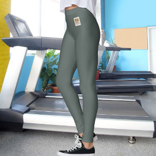 Leggings Amante de gatos oscuro metálico brillo cálido neut