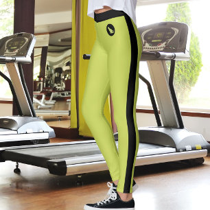Leggings Amante de gatos personalizados Pet Mom Amarillo Ve