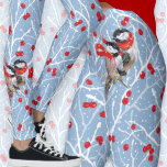 Leggings Amante de la pareja de pollitos adorables<br><div class="desc">Leyendas absolutamente adorables que se exhiben en garbanzos de cadera y tobillo. En el popular campo de huevo de robin azul, mora blanca y roja nevada. Pequeña pareja con sus pañuelos de invierno. El regalo de la gran novia, para cualquier chica que esté enamorada o amante de las aves. ¡Disfrútalo!...</div>