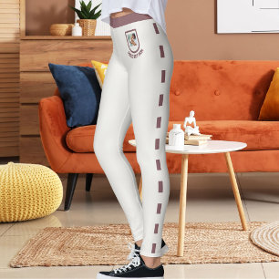 Leggings Amante de las Mascotas Patrón de Palo de Rosa Vint