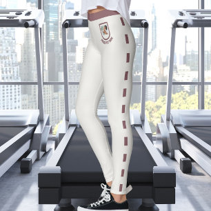 Leggings Amante de las Mascotas Patrón de Palo de Rosa Vint