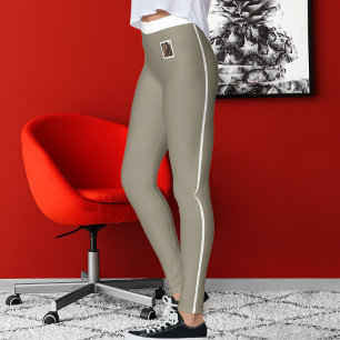 Leggings Amante de las Mascotas Raya Blanca Terrosa Persona