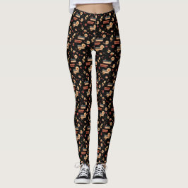Leggings Amante del libro floral