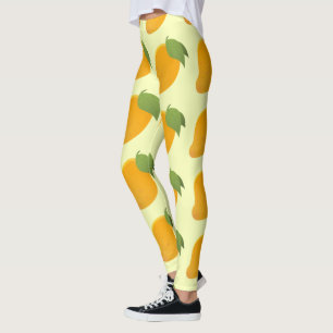 Leggings Amantes de la fruta tropical Mango Verano Caribeño