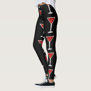 Leggings Amantes del alcohol alcohólico en el cóctel de M