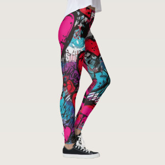 Leggings Amar a los rebeldes-Graffiti Hearts