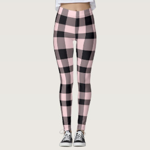 Leggings Amar las piernas de las mujeres rosadas y negras
