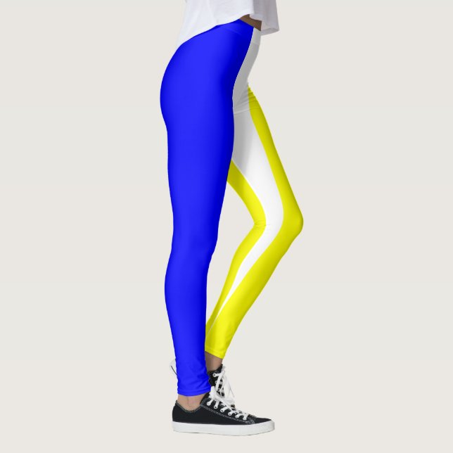 Leggings Amarillo azul y blanco Vertical-Rayados (Derecha)