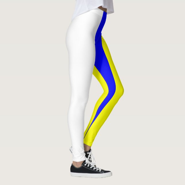 Leggings Amarillo blanco y azul Vertical-Rayados (Derecha)