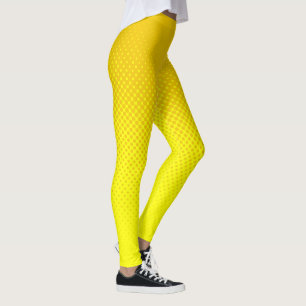 Leggings Amarillo de semitono del neón de la mostaza
