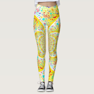 Leggings Amarillo espiral