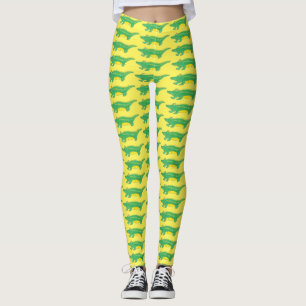 Leggings Amarillo Gator Alligator Crocodile Crocodile Croco