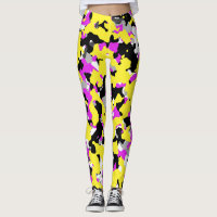 Amarillo Rosa Negro Gris Patrón de Camuflaje Camuf