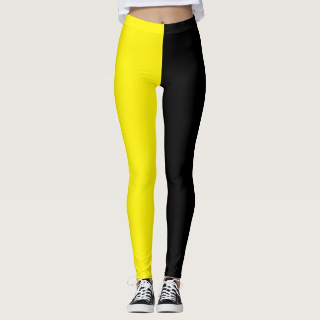 Leggings Amarillo y negro (Anverso)