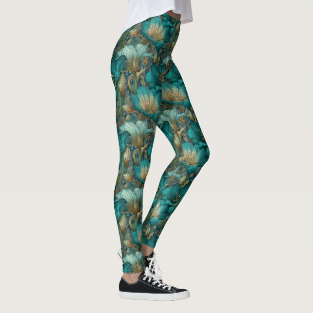 Leggings Amaryllis Flor Peso Amaryllis Amuleto Mamá (Derecha)