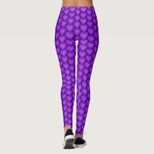 Leggings Ametista acuarela arte púrpura