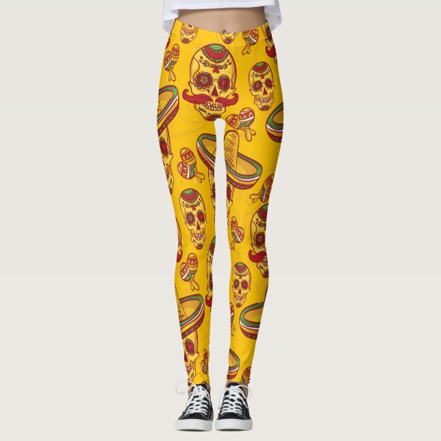 Leggings Amigo Skulls (Anverso)